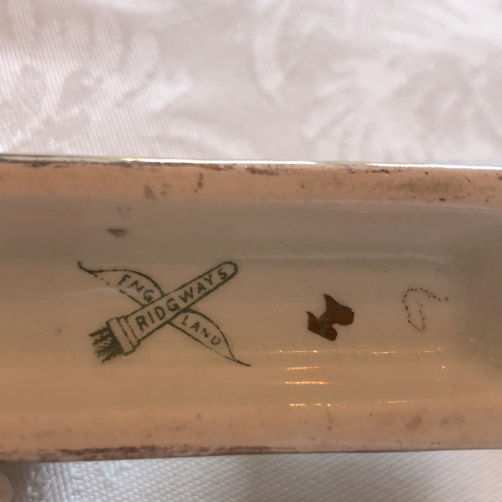 Antique Steamship China Toothpick Holder - Picture 3 of 5
